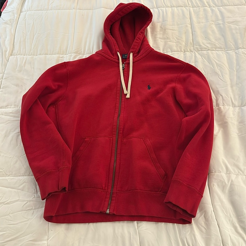 Red Ralph Lauren Polo Hoodie
